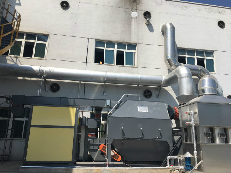 深圳白鐵皮加工案例-寶安西鄉工廠通風管道環保工程案例