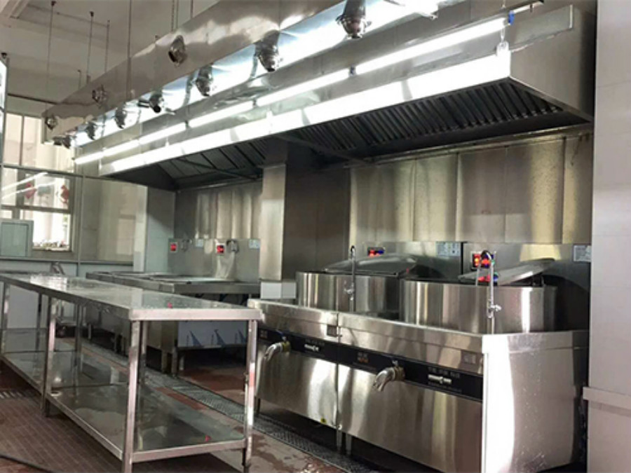 深圳通風管道安裝深圳學校食堂廚房通風系統工程工廠飯堂廚房排煙系統工程