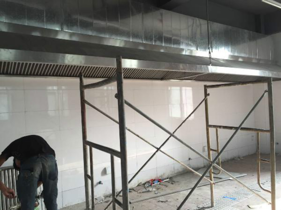 深圳酒店廚房排煙工程安裝寶安酒店通風管道工程福永酒樓排煙工程安裝