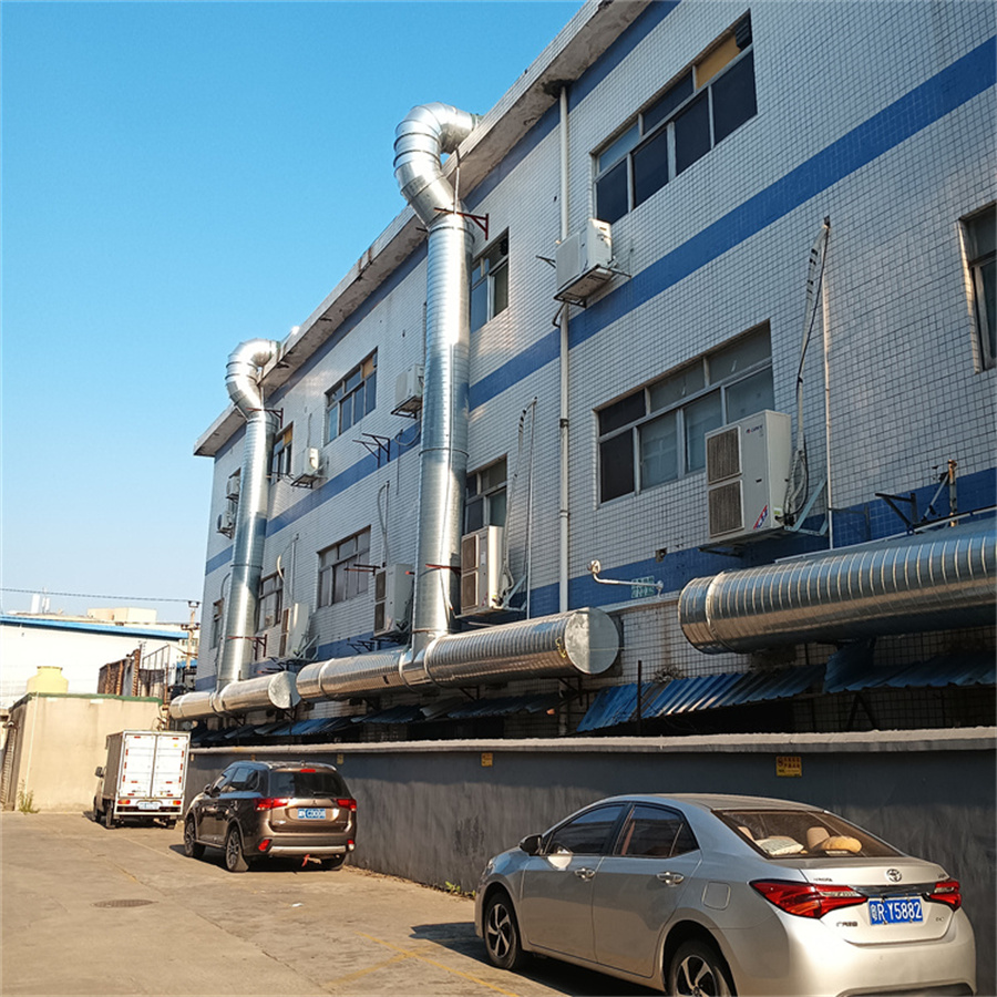 寶安通風管道安裝廠家承接五金模具車間廢氣管道安裝工程 車間除塵廢氣工程