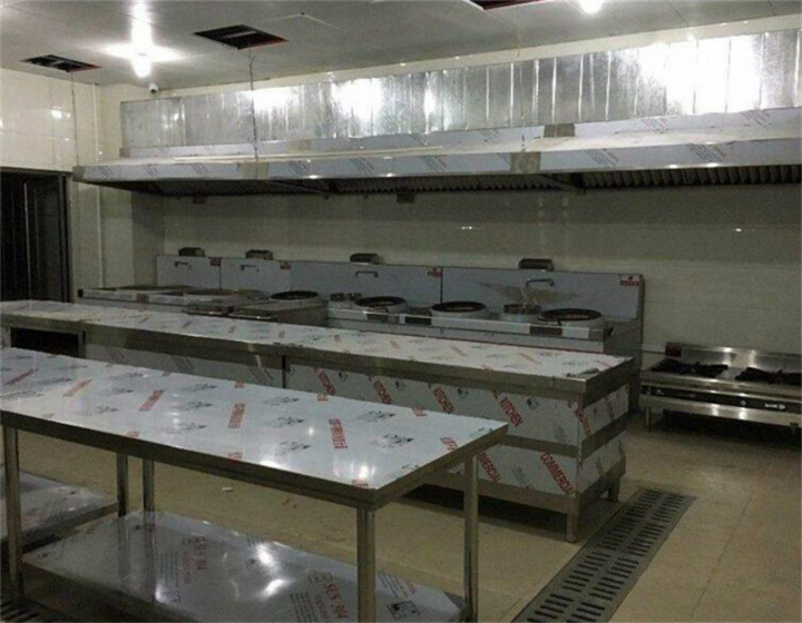 龍華飯店廚房排煙管道安裝 觀瀾飯店排煙管道安裝 民治廚房油煙管道安裝