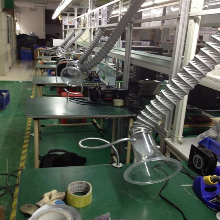 電子廠焊錫排煙管道安裝 流水線焊錫排煙管道安裝工程 SMT焊錫排煙管道安裝