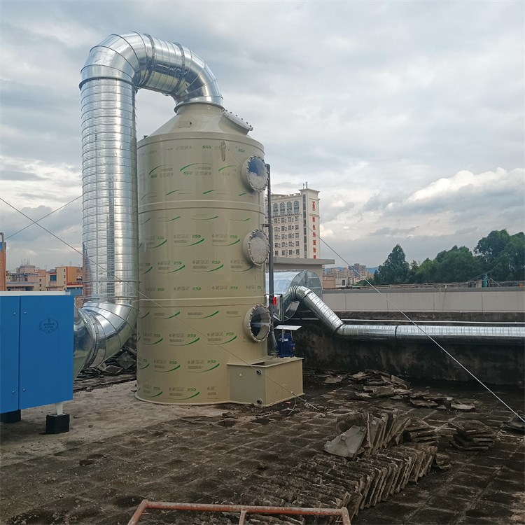 惠州噴淋塔安裝廠家承接工廠環保廢氣處理設備安裝工程 惠州安裝噴淋塔公司