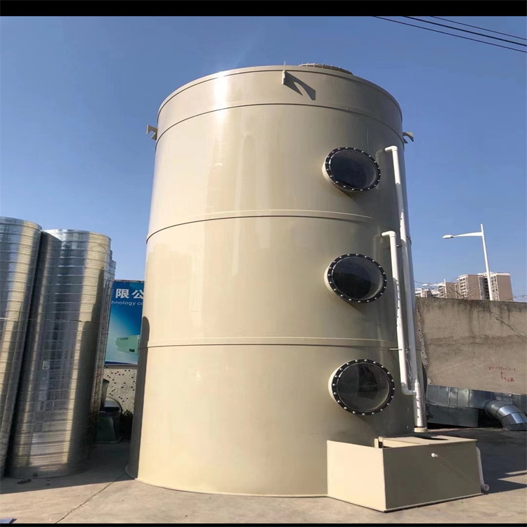 深圳福永工廠噴淋塔安裝公司承接車間除塵排煙廢氣處理工程
