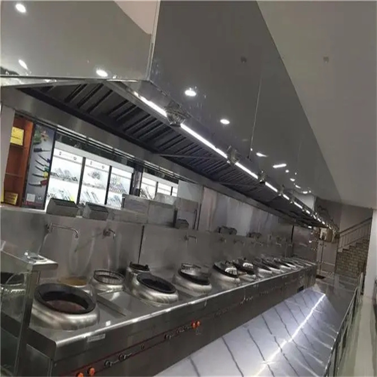 深圳飯堂廚房油煙管道安裝工程 寶安飯堂廚房排煙管道安裝 安裝工廠廚房煙管