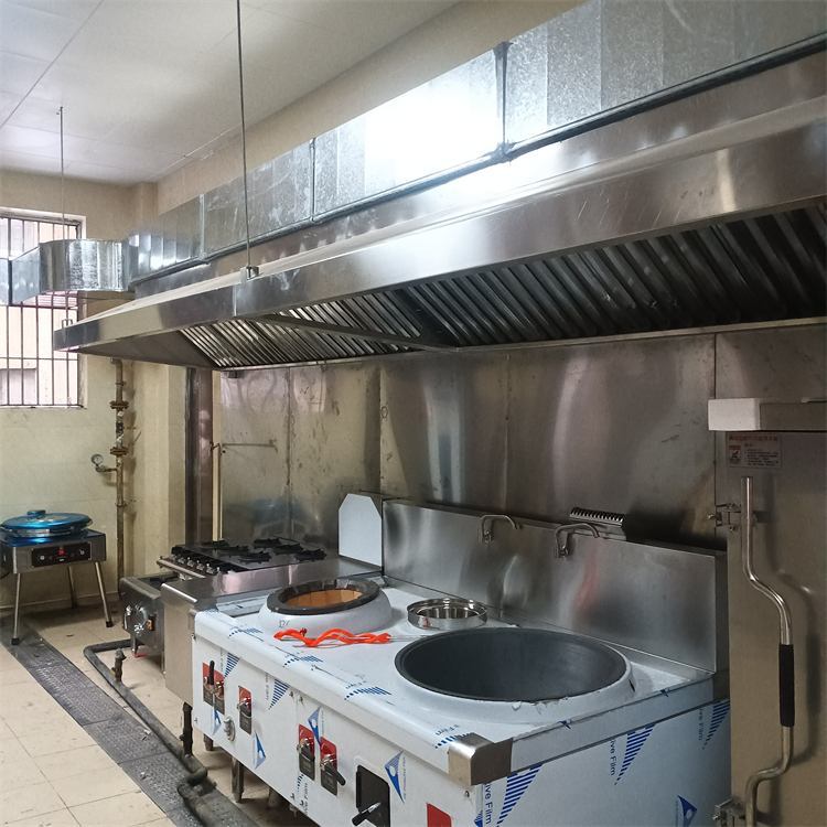 南山食堂廚房排煙管道安裝 蛇口食堂排煙管安裝 南頭安裝單位食堂油煙管道