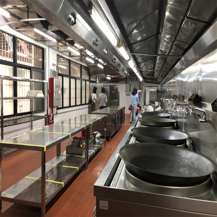 食堂油煙管道安裝工程 大型食堂排煙管道安裝 企業單位食堂油煙管道安裝