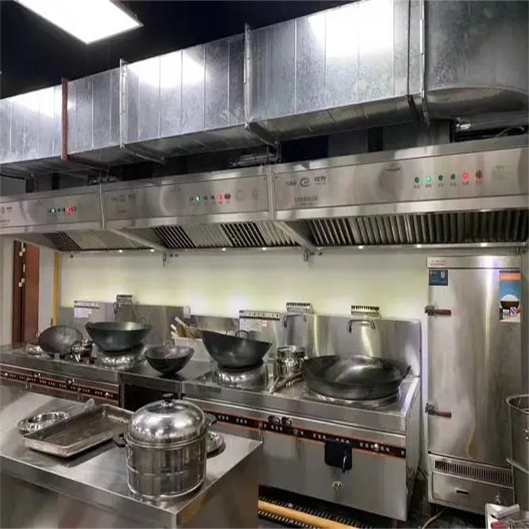 寶安食堂油煙管道安裝工程 福田食堂排煙管道安裝 南山食堂廚房油煙管安裝