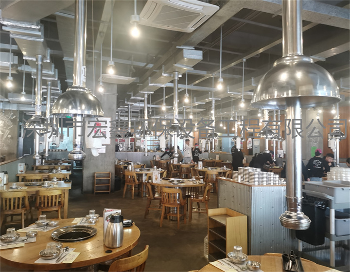 羅湖烤肉店排油煙管道安裝 蓮塘烤肉店油煙管道安裝工程 沙頭角排煙管道安裝