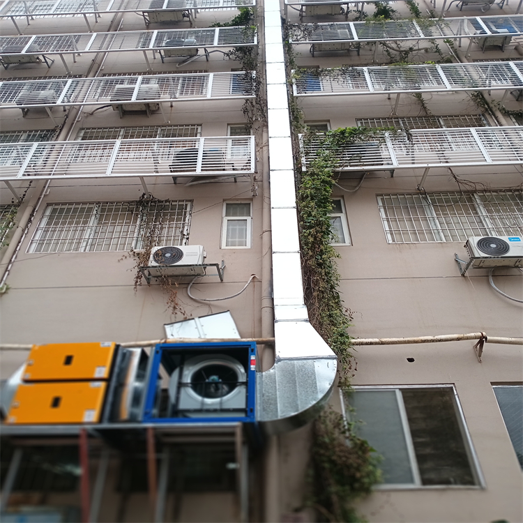 羅湖酒店廚房排煙管道安裝工程 福田酒店廚房排油煙管道安裝廠家