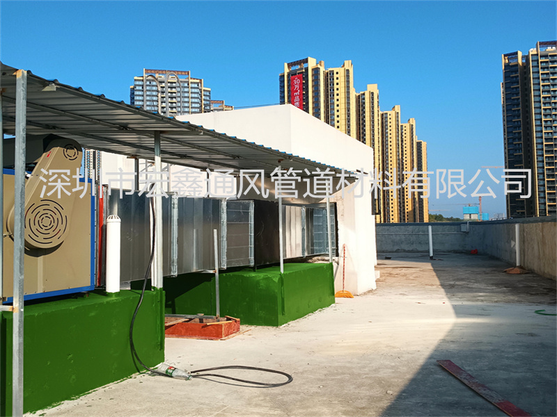 商場公共排煙管道安裝工程案例